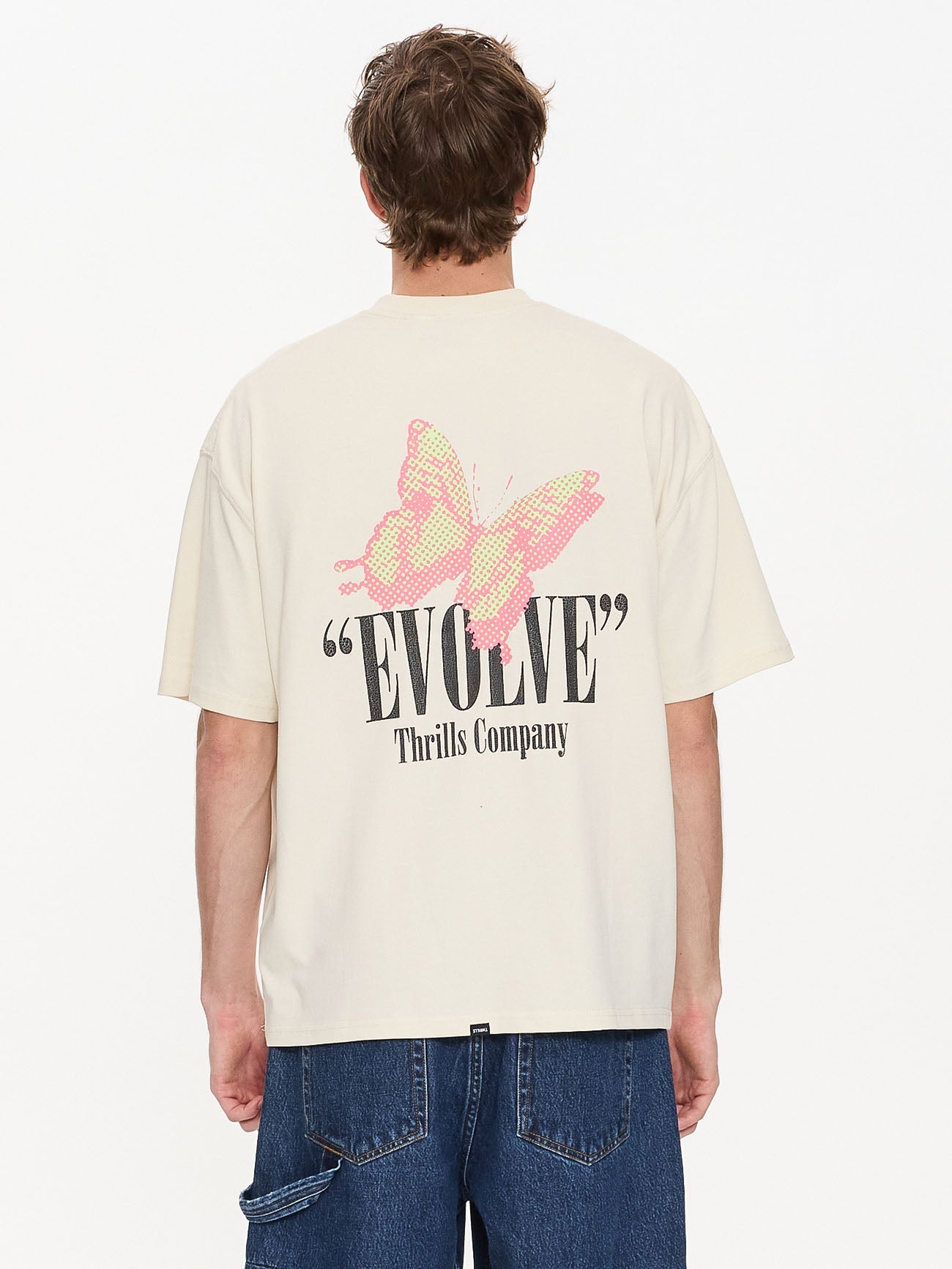 Adapt Box Fit Oversize Tee - Heritage White