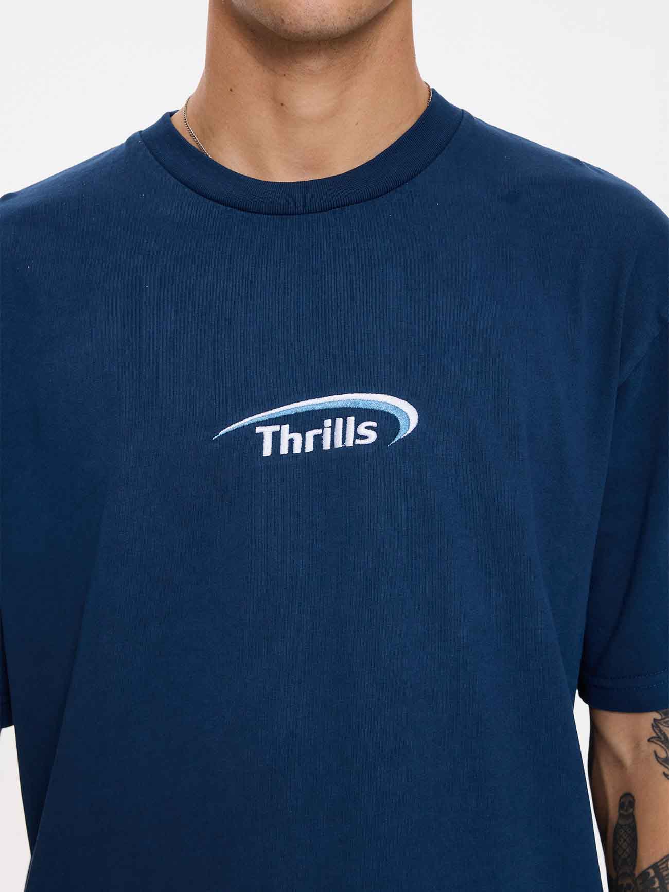 Sphere Embro Merch Fit Tee - Ensign Blue