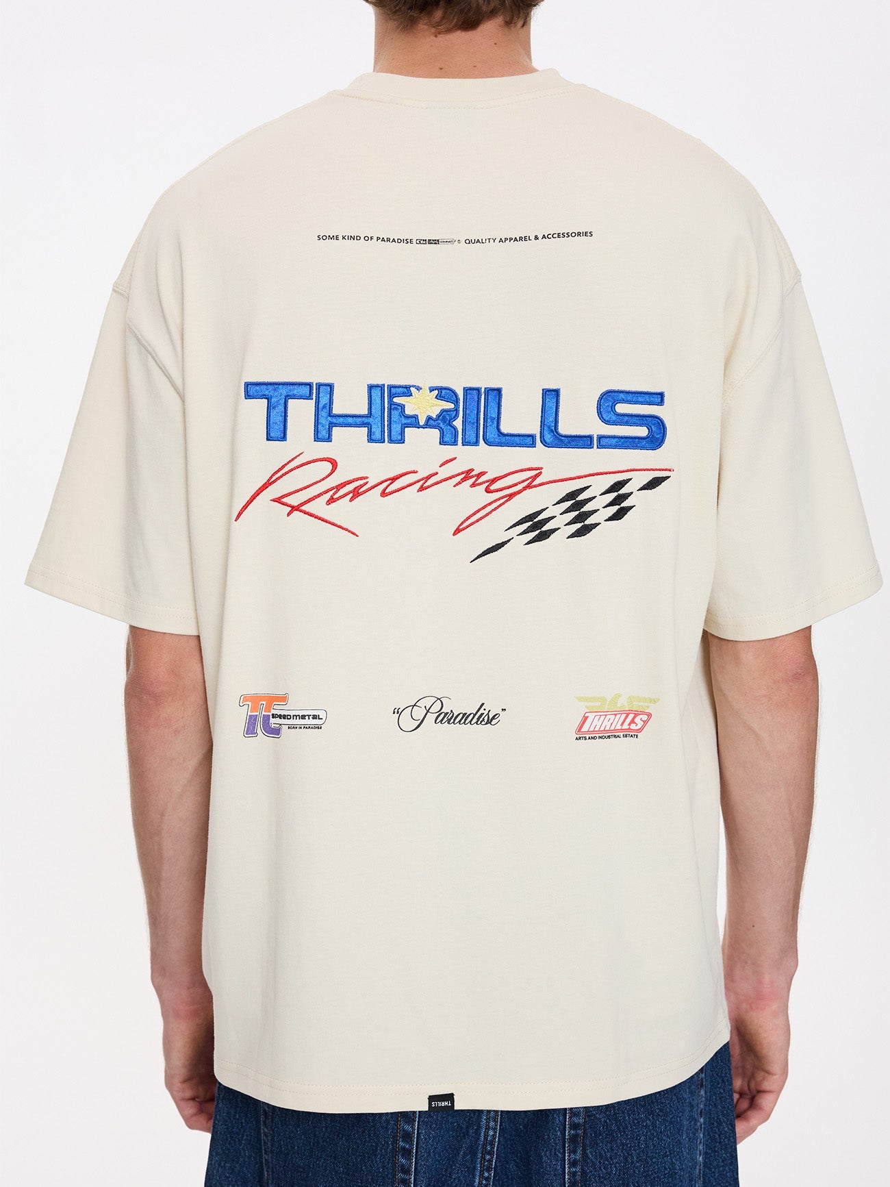 Full Fury Box Fit Oversize Tee - Heritage White