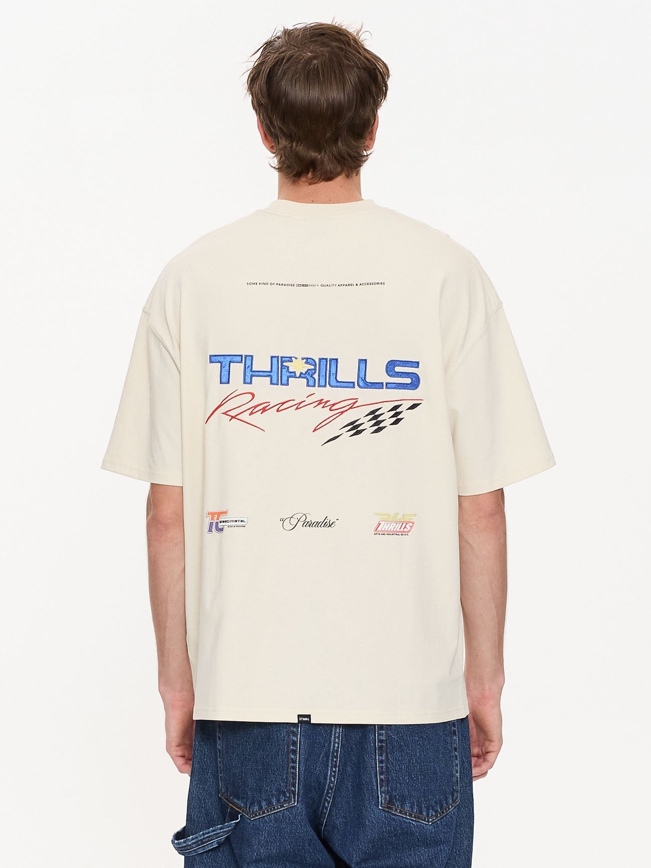 Full Fury Box Fit Oversize Tee - Heritage White