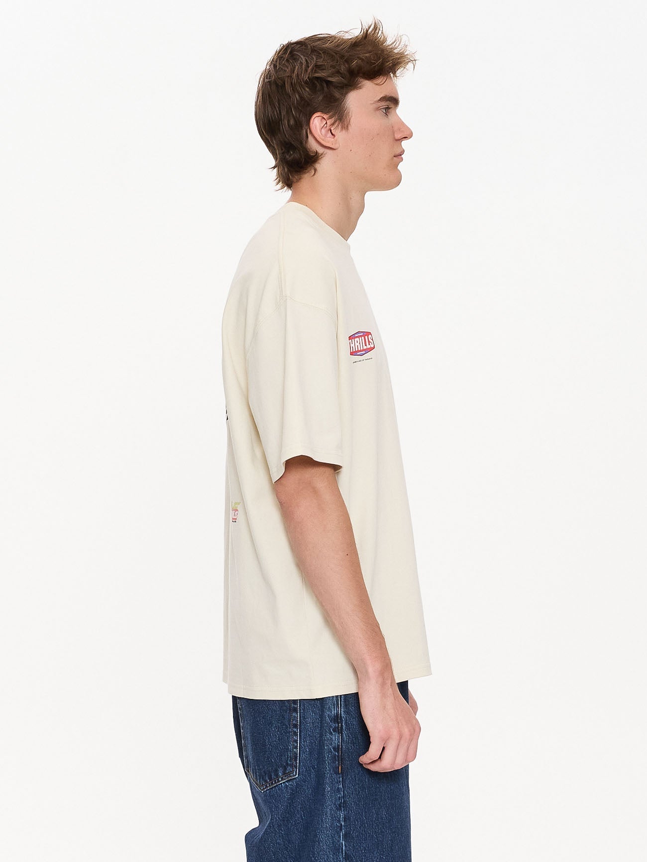 Full Fury Box Fit Oversize Tee - Heritage White