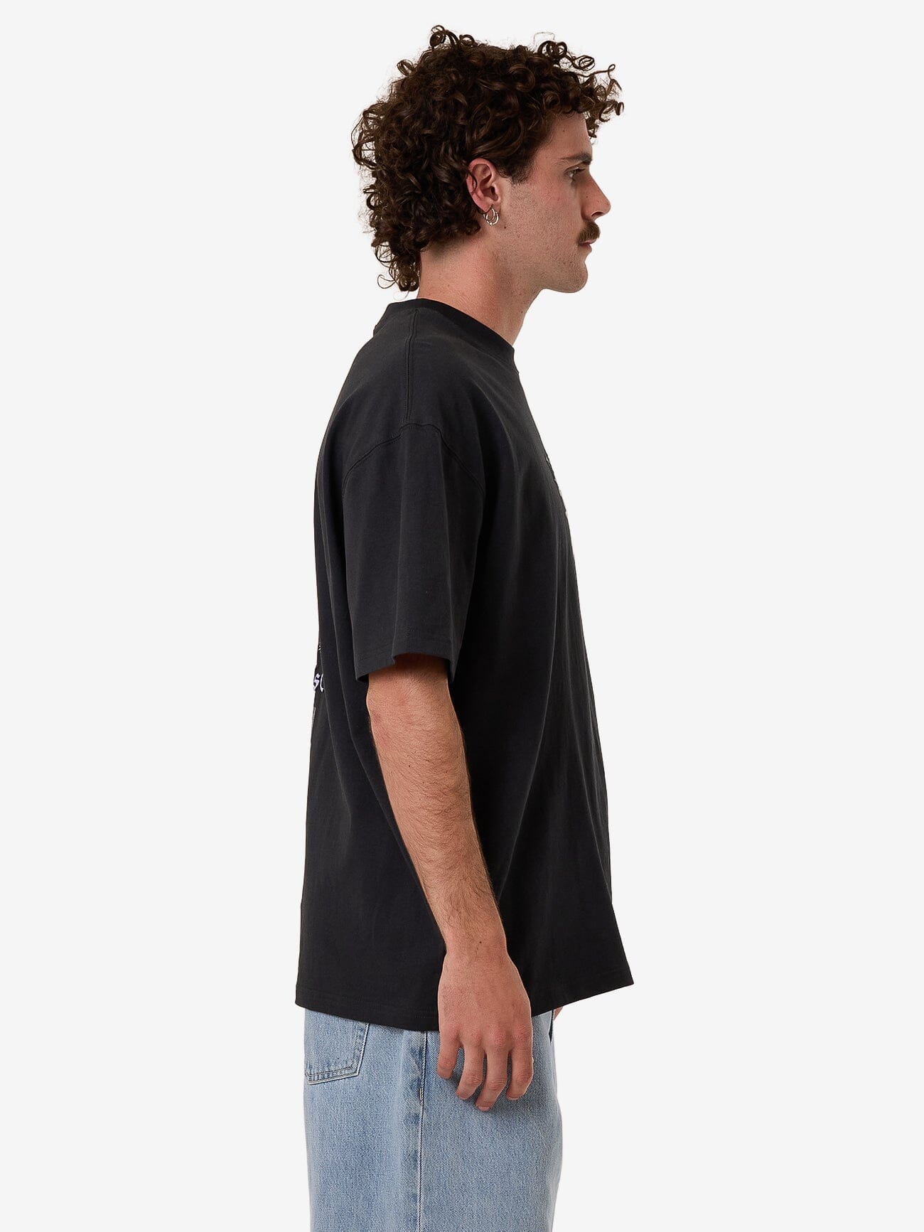 Filter Box Fit Oversize Tee - Faded Black XS