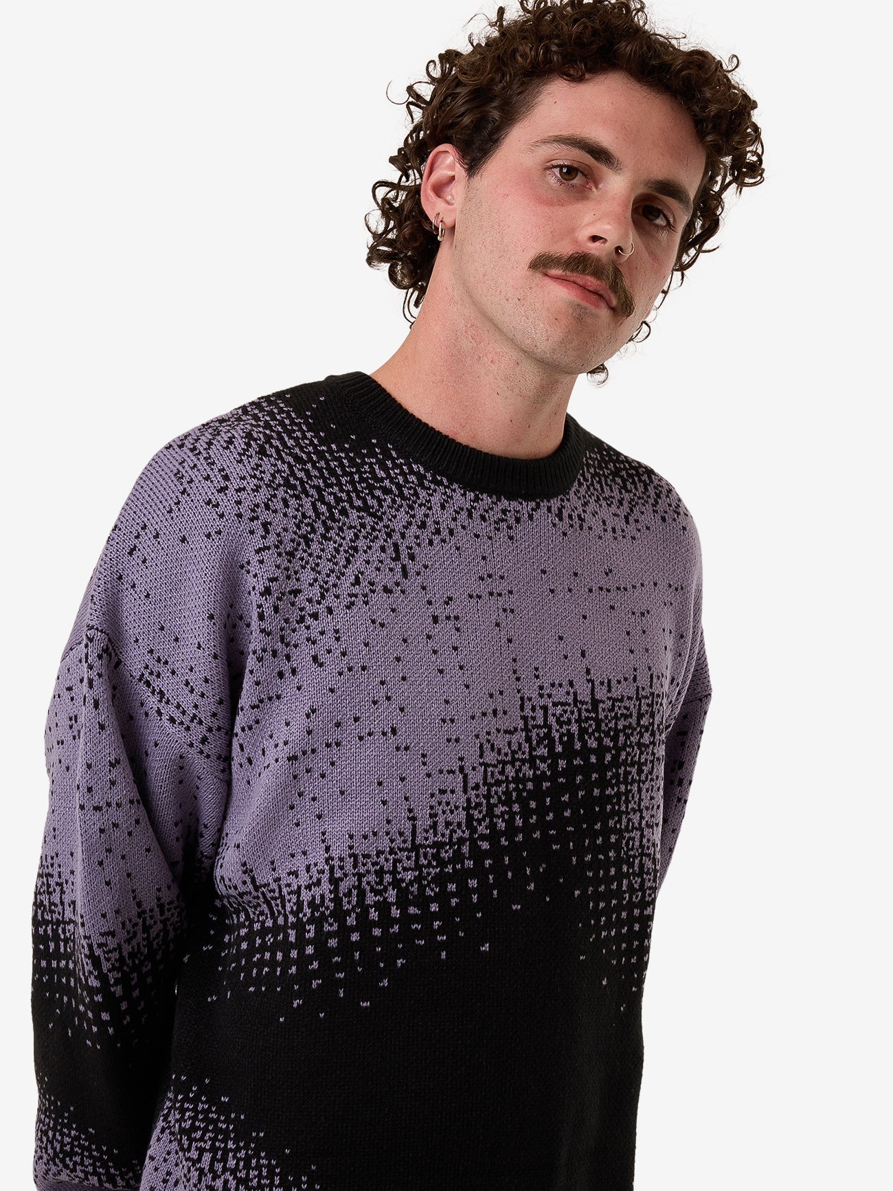 Relax Your Eyes Crew Knit - Black XS