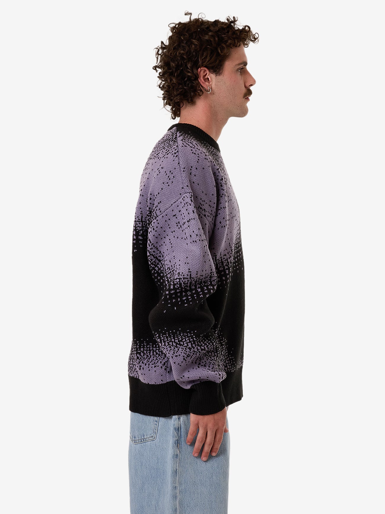 Relax Your Eyes Crew Knit - Black XS