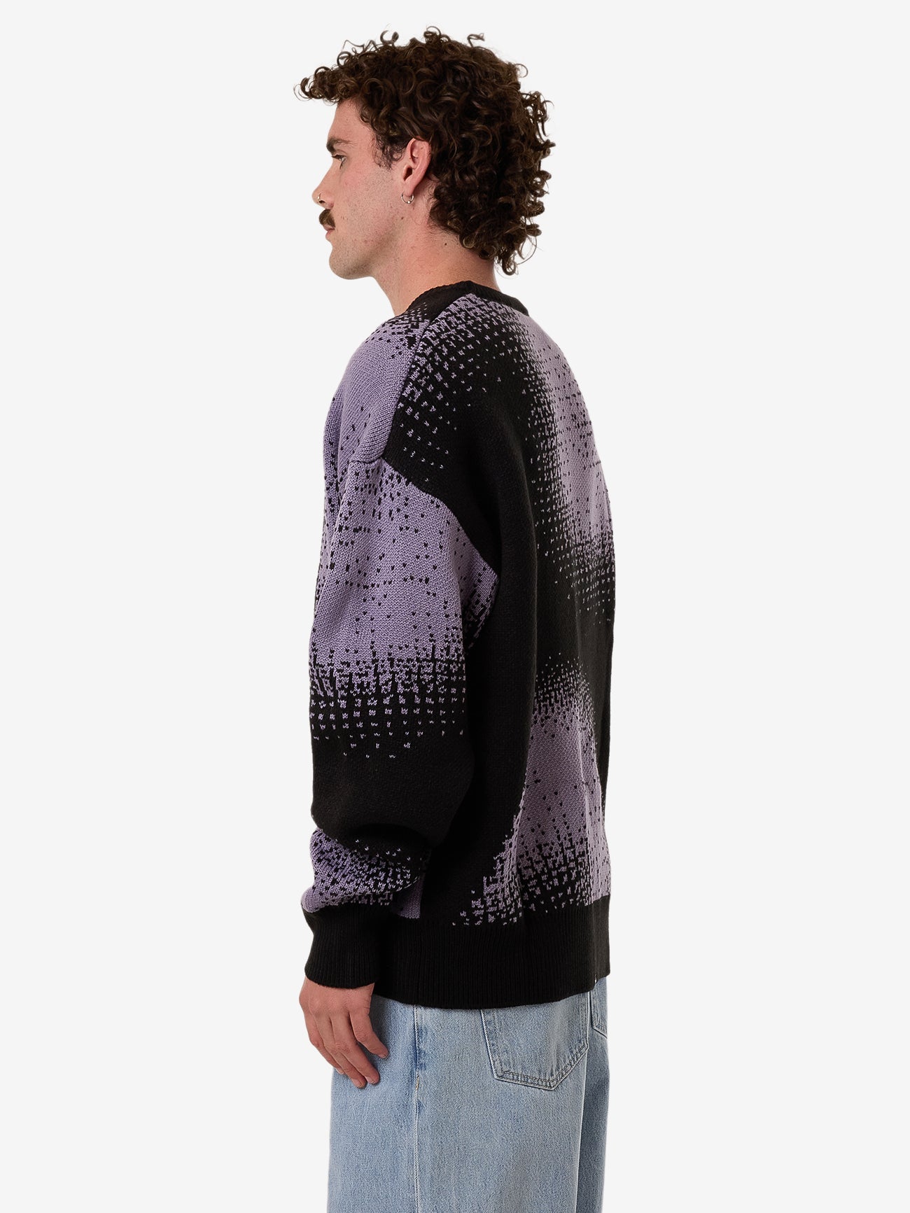 Relax Your Eyes Crew Knit - Black XS