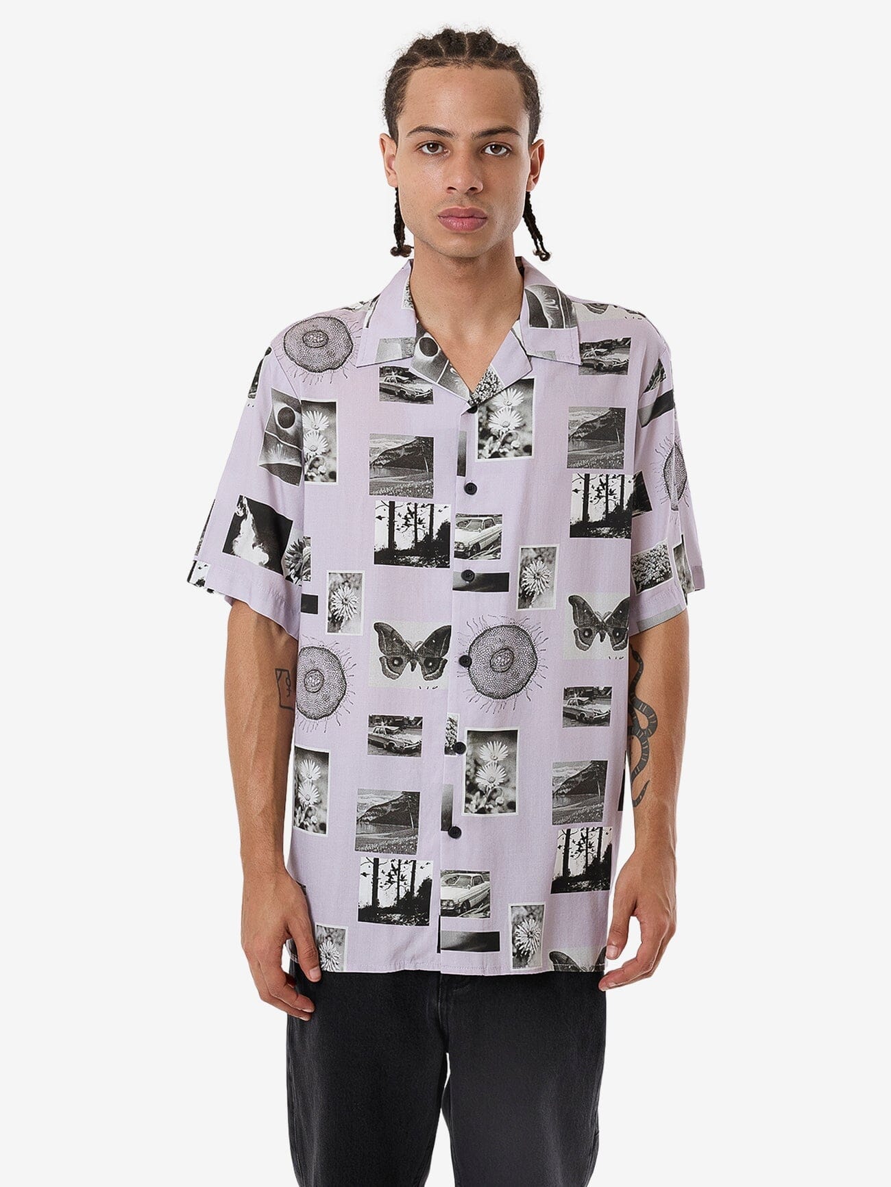 We Are All One Bowling Shirt - Blush
