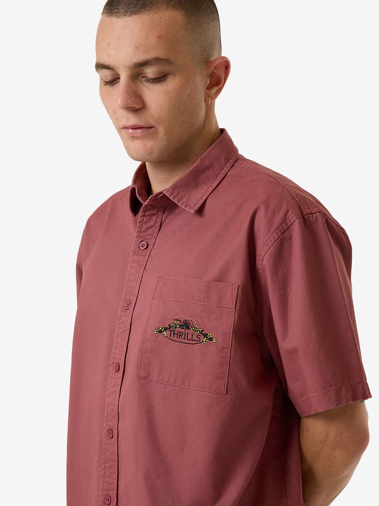 Deadly Garden Short Sleeve Shirt - Hawthorn Rose XS