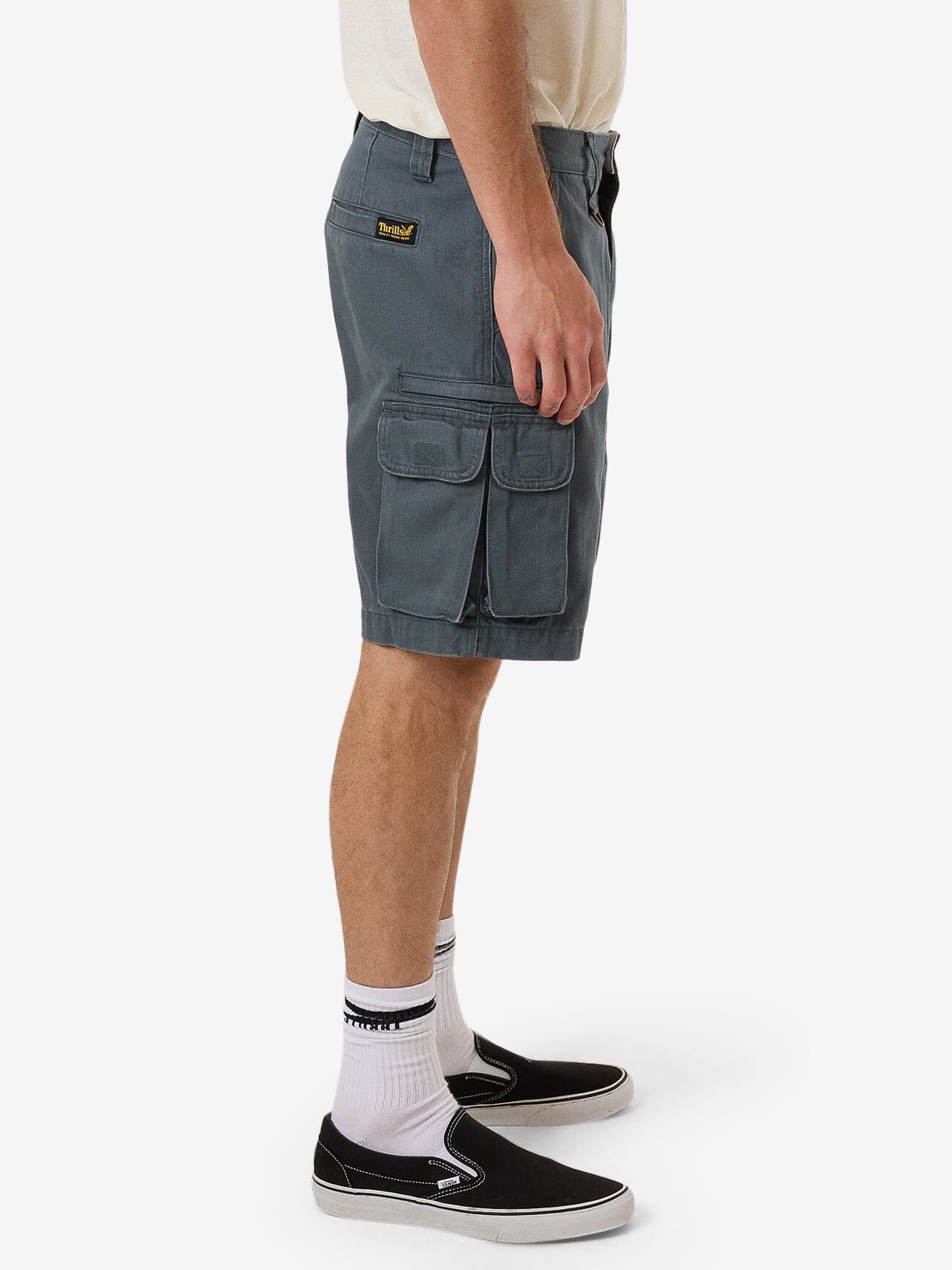 Slacker Union Cargo Short - Dark Slate 28