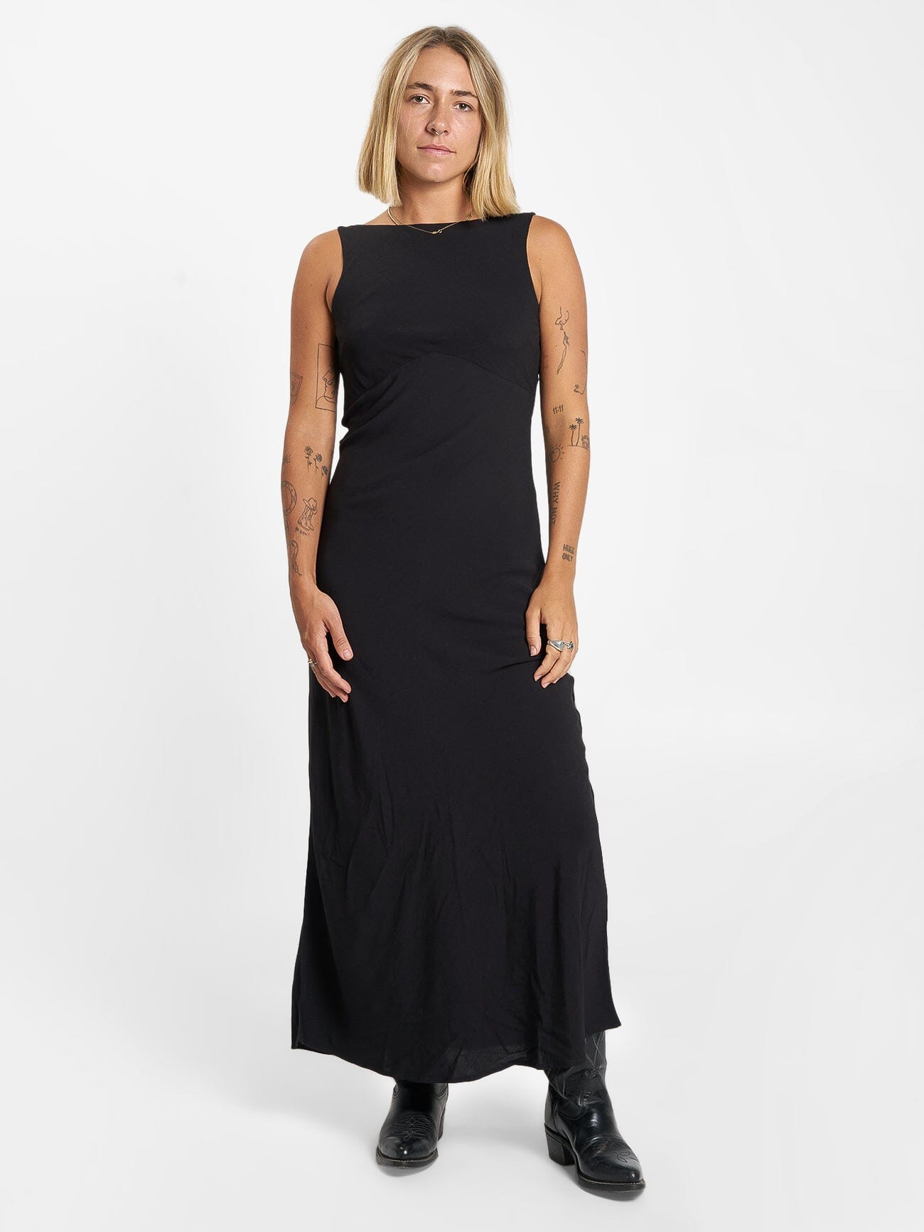 Xavier Bias Dress - Black