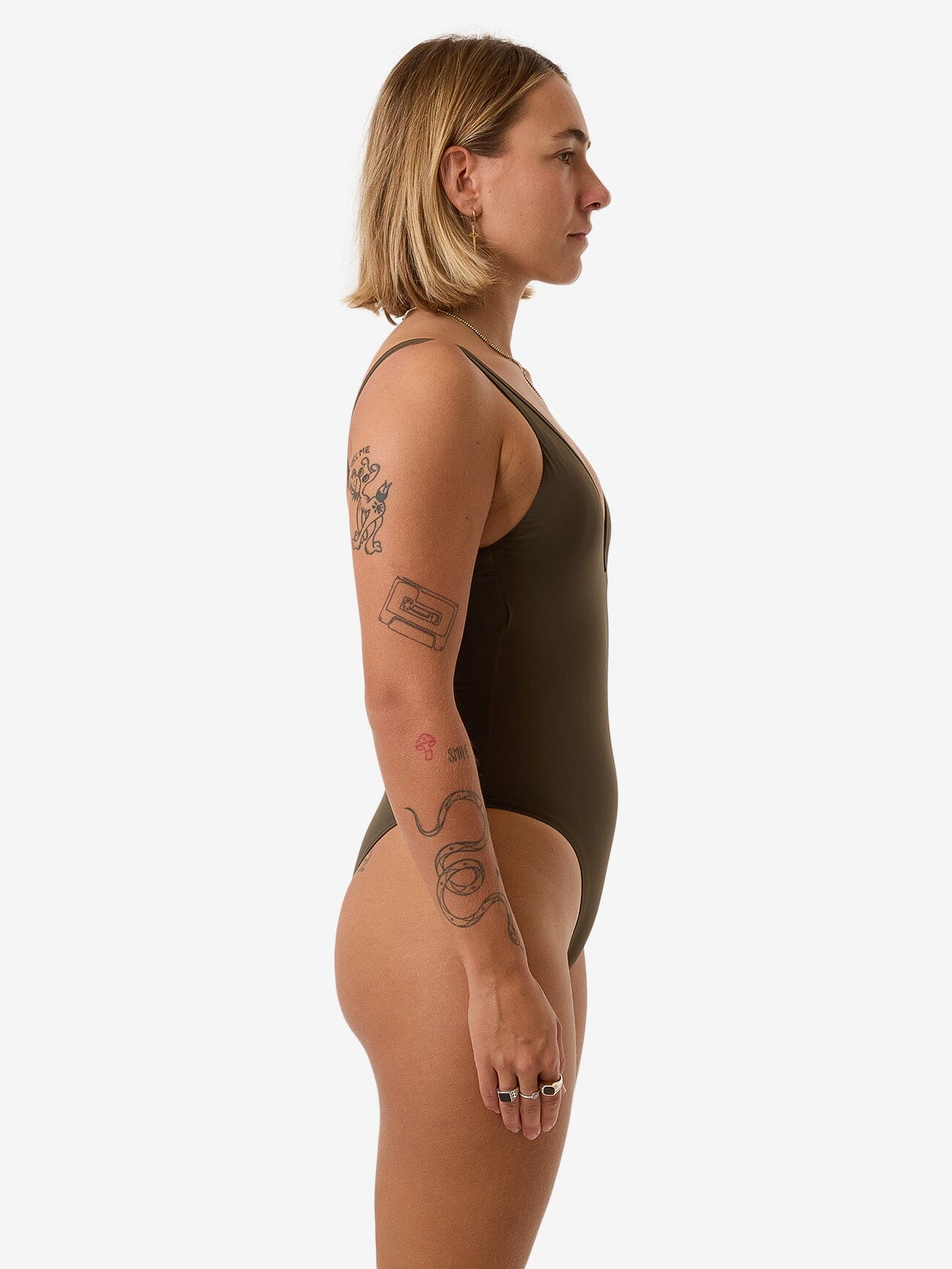 Thrills Plunge One Piece - Tarmac