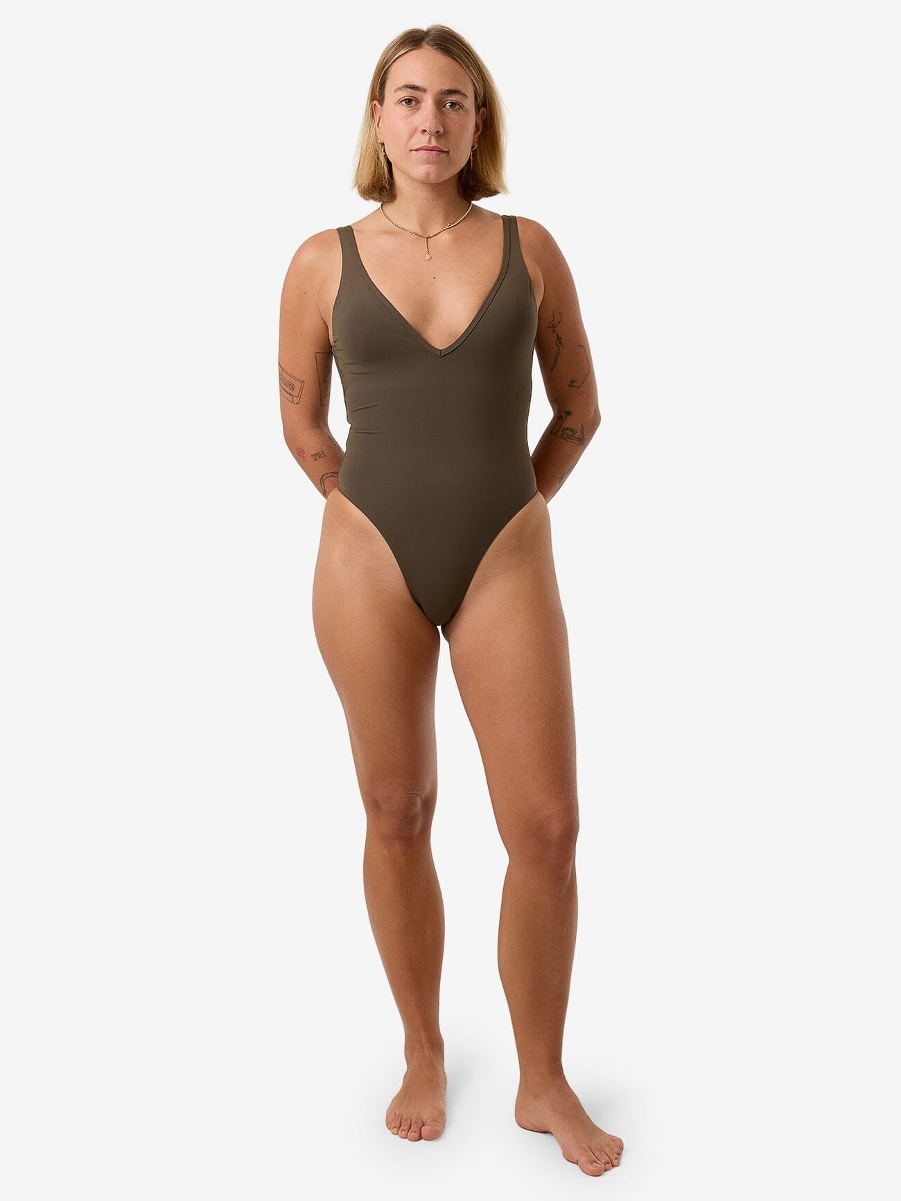 Thrills Plunge One Piece - Tarmac