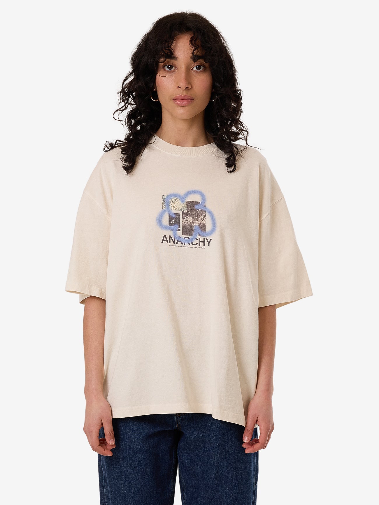 James Adams Anarchy Oversized Tee - Heritage White 4