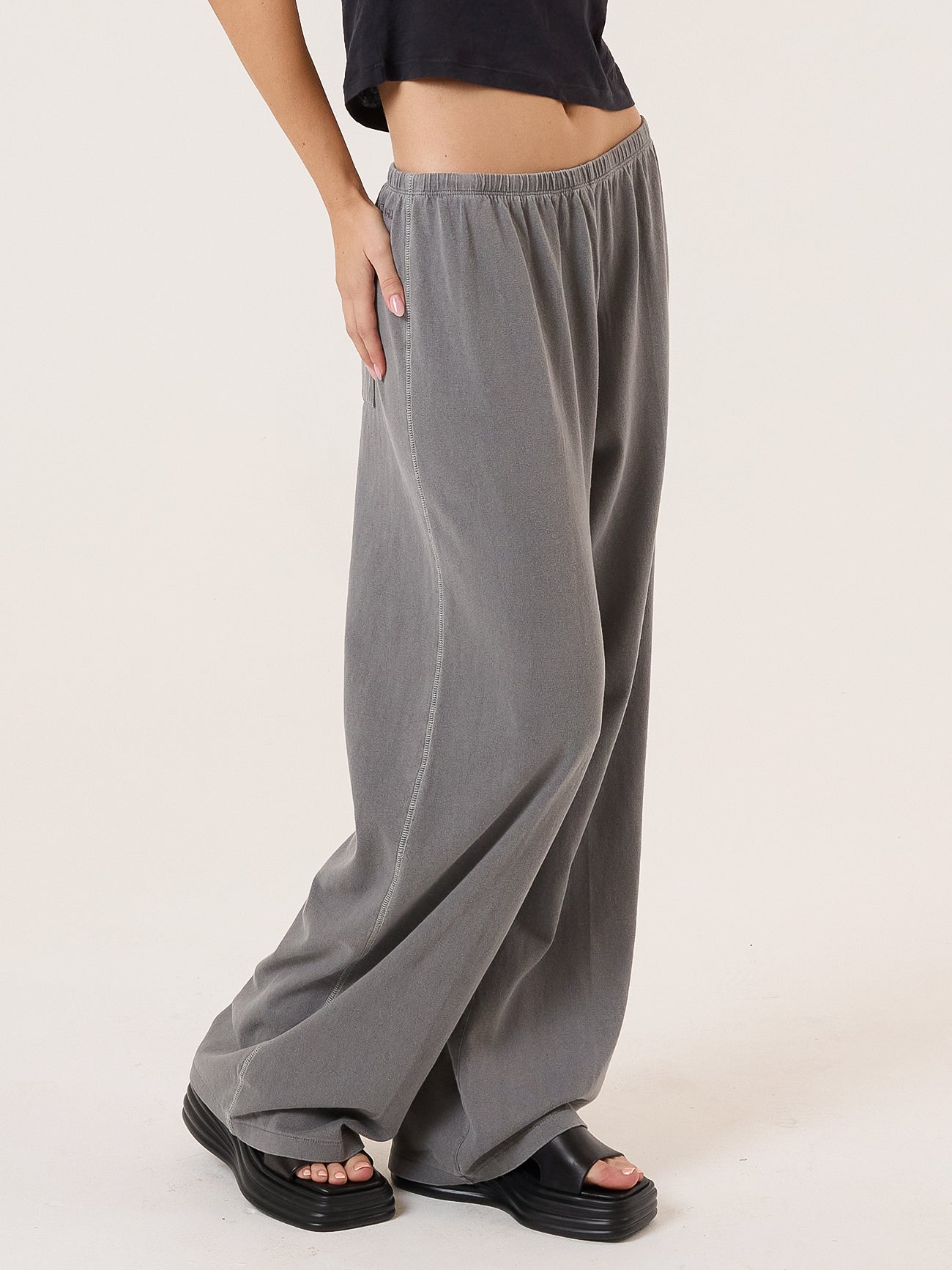 Hemp Relax Pant - Grey Ash