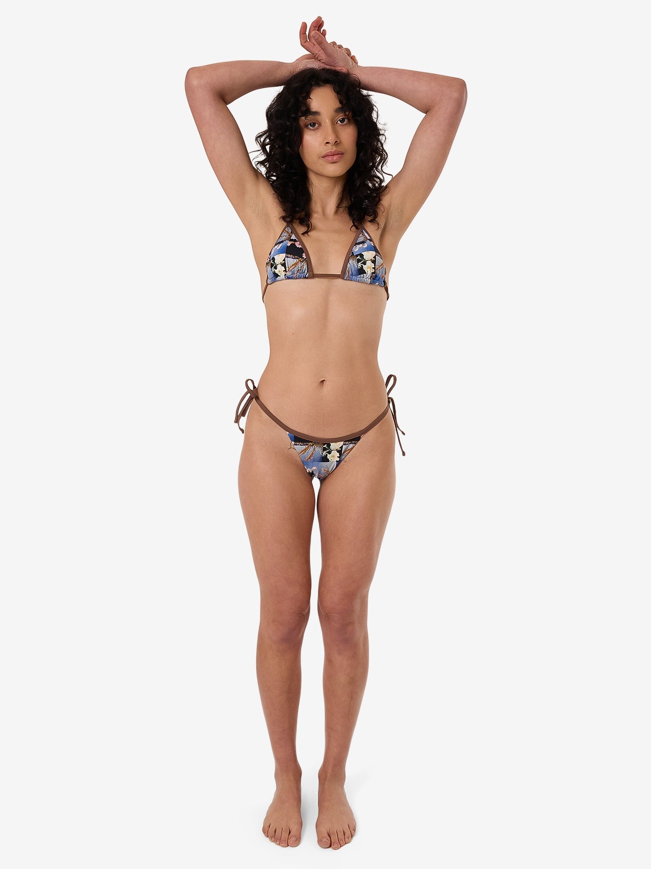 Dalia String Bikini Top - Coffee 4