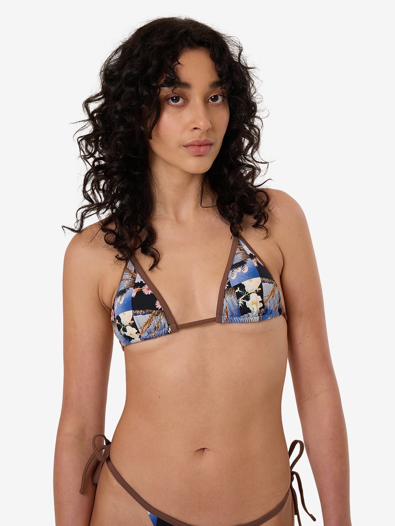 Dalia String Bikini Top - Coffee 4