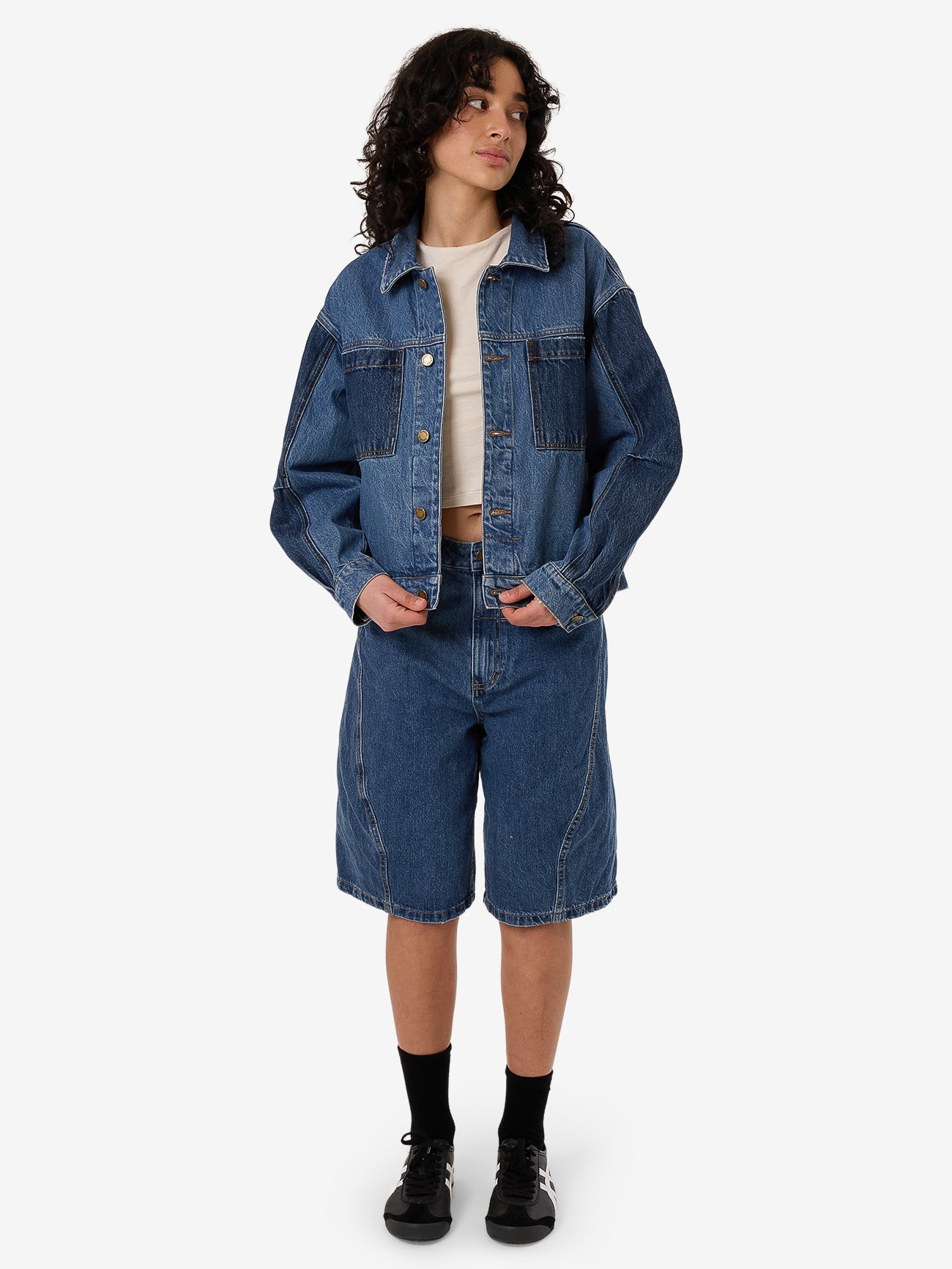 Bailey Jacket - Two Tone Blue 4