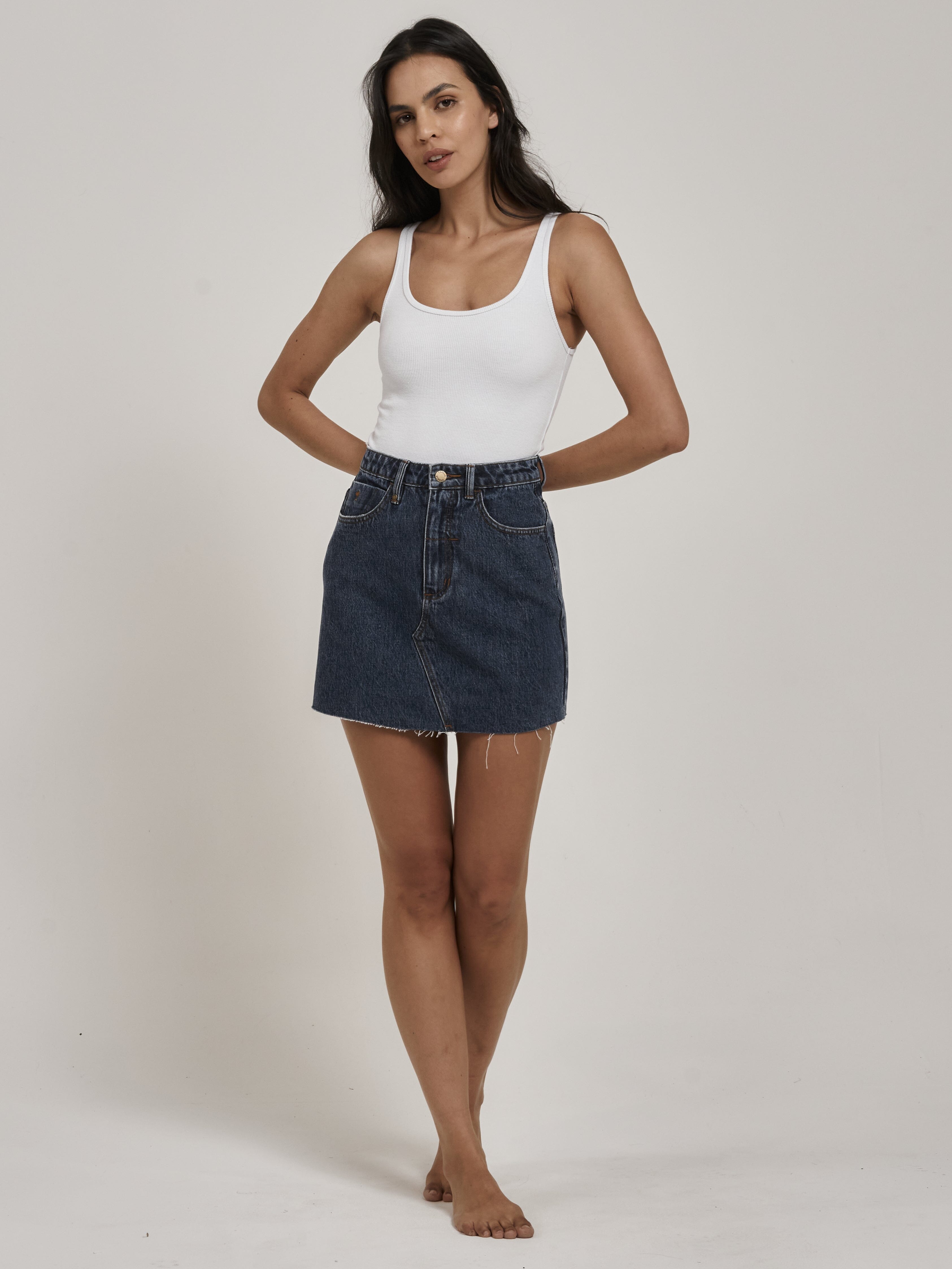 Leni Skirt - Worn In Blue
