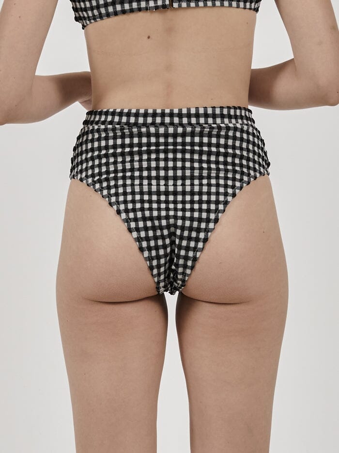 Gigi High Cut Bikini Bottom - Black