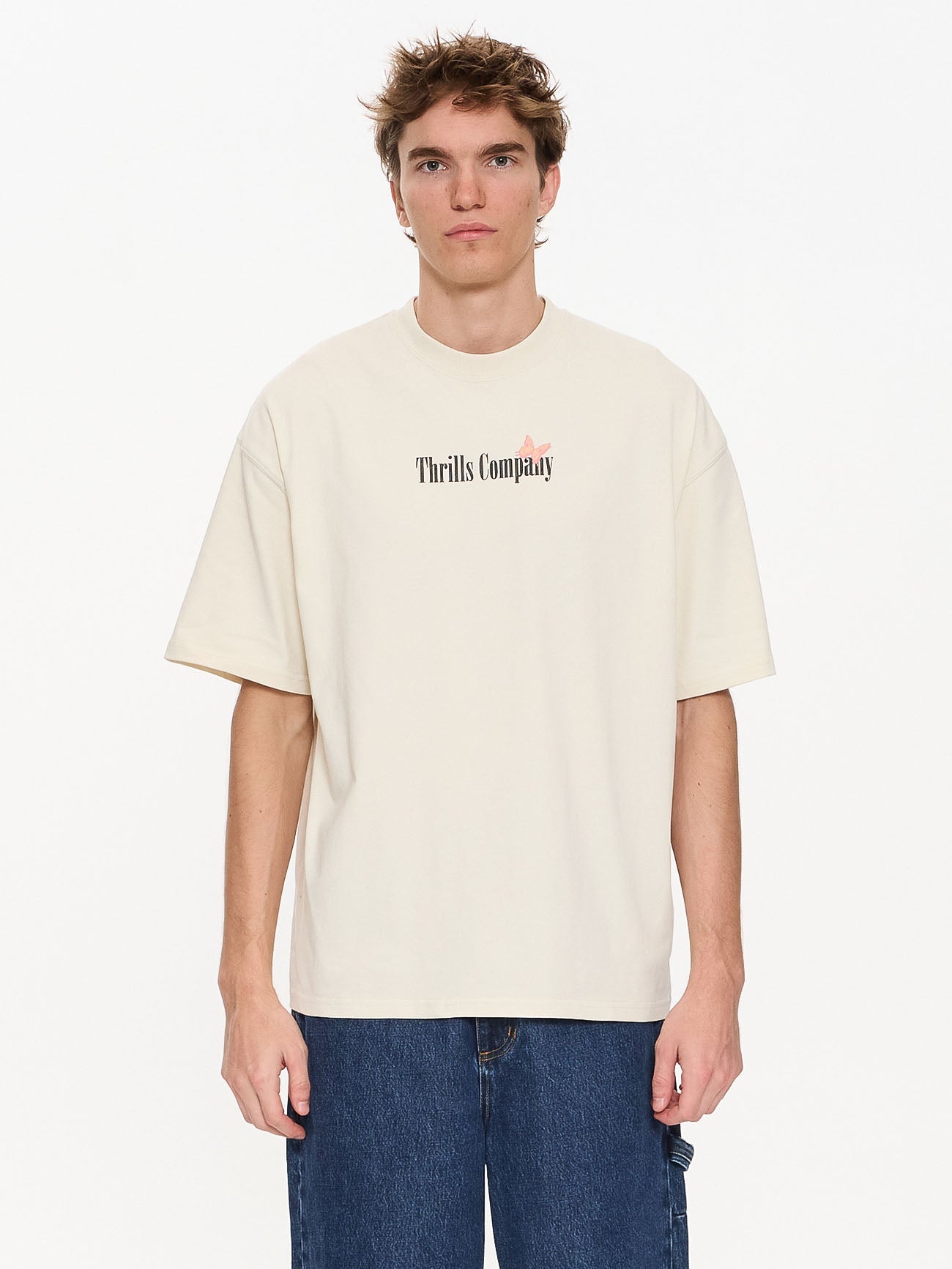 Adapt Box Fit Oversize Tee - Heritage White