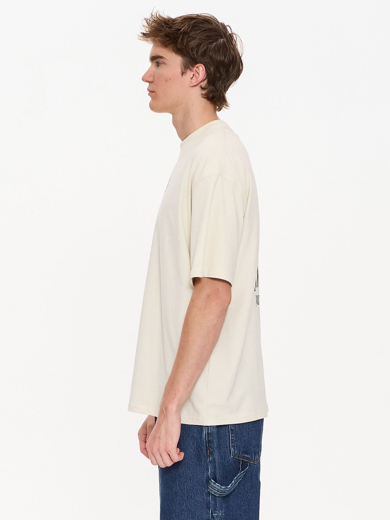Adapt Box Fit Oversize Tee - Heritage White