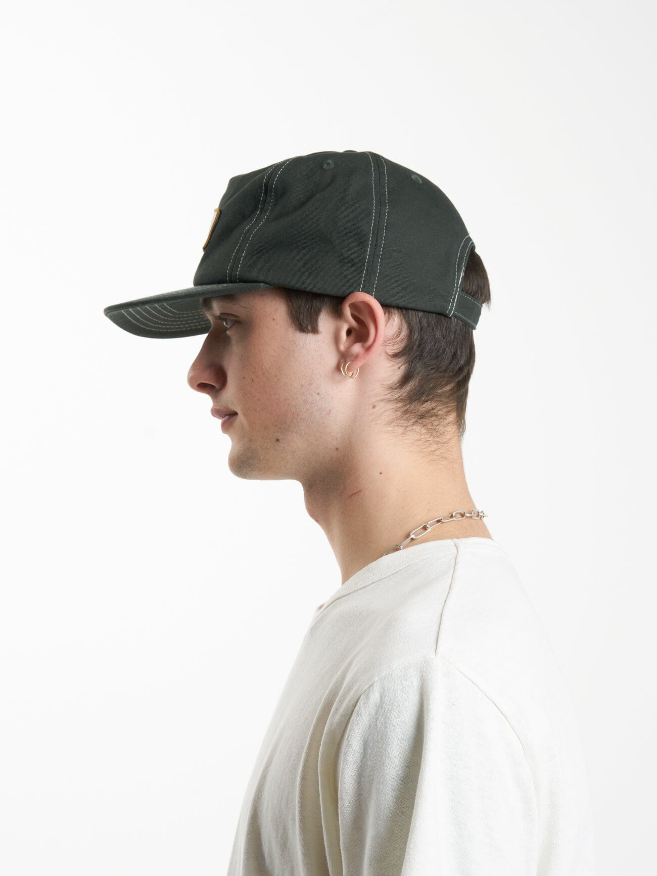 Secret Garden 5 Panel Cap - Oil Green