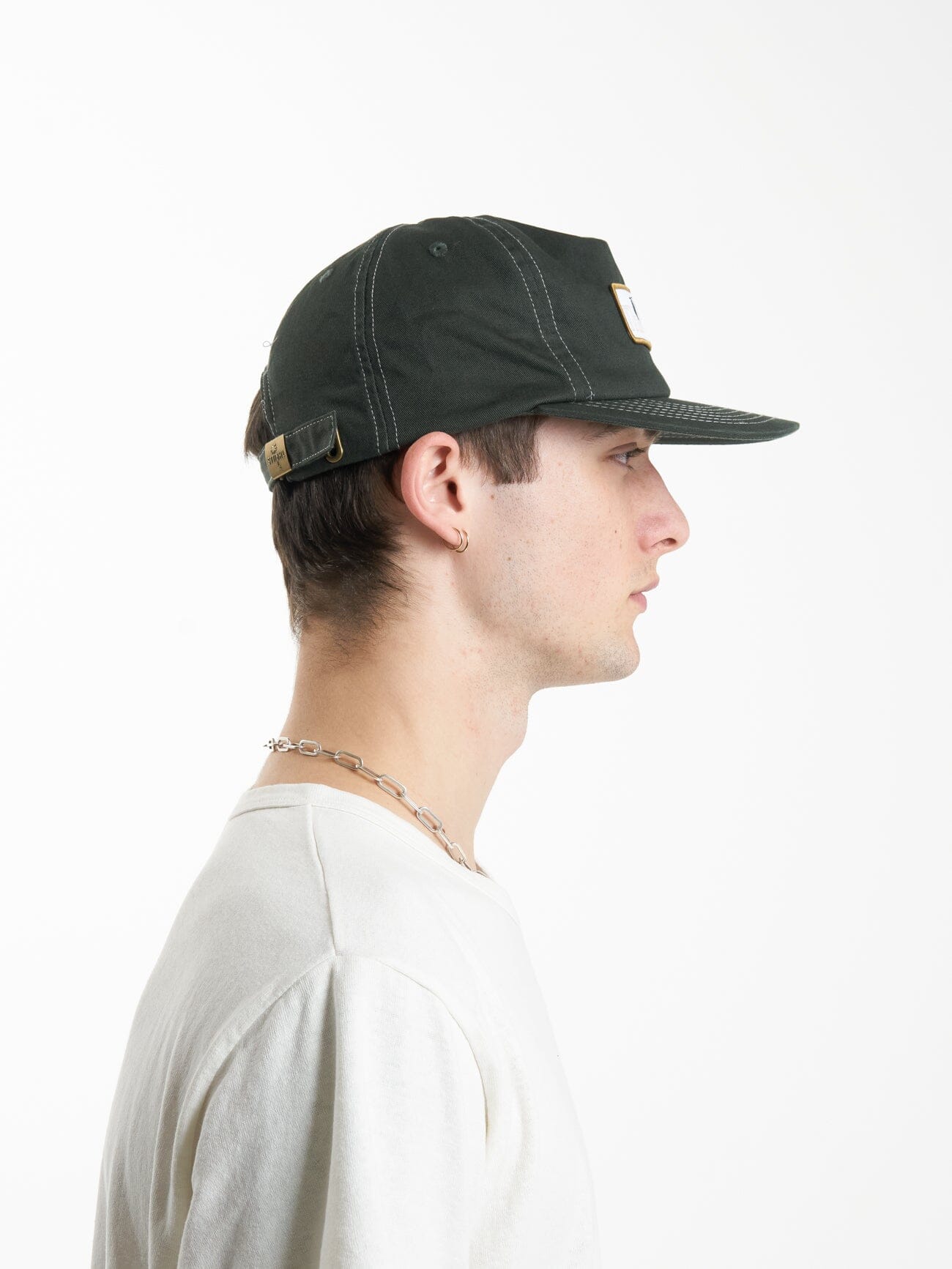 Secret Garden 5 Panel Cap - Oil Green