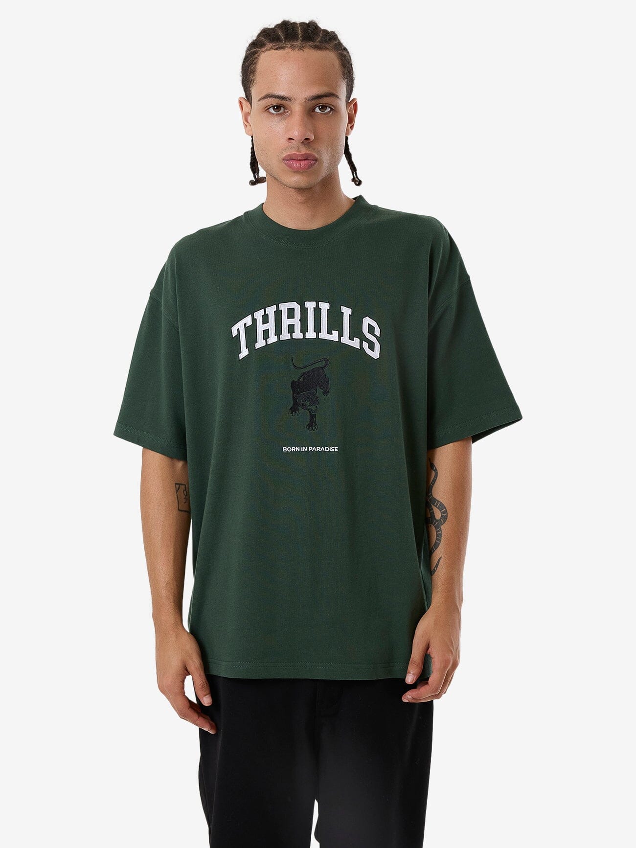 Hard Knocks Box Fit Oversize Tee - Sycamore XS