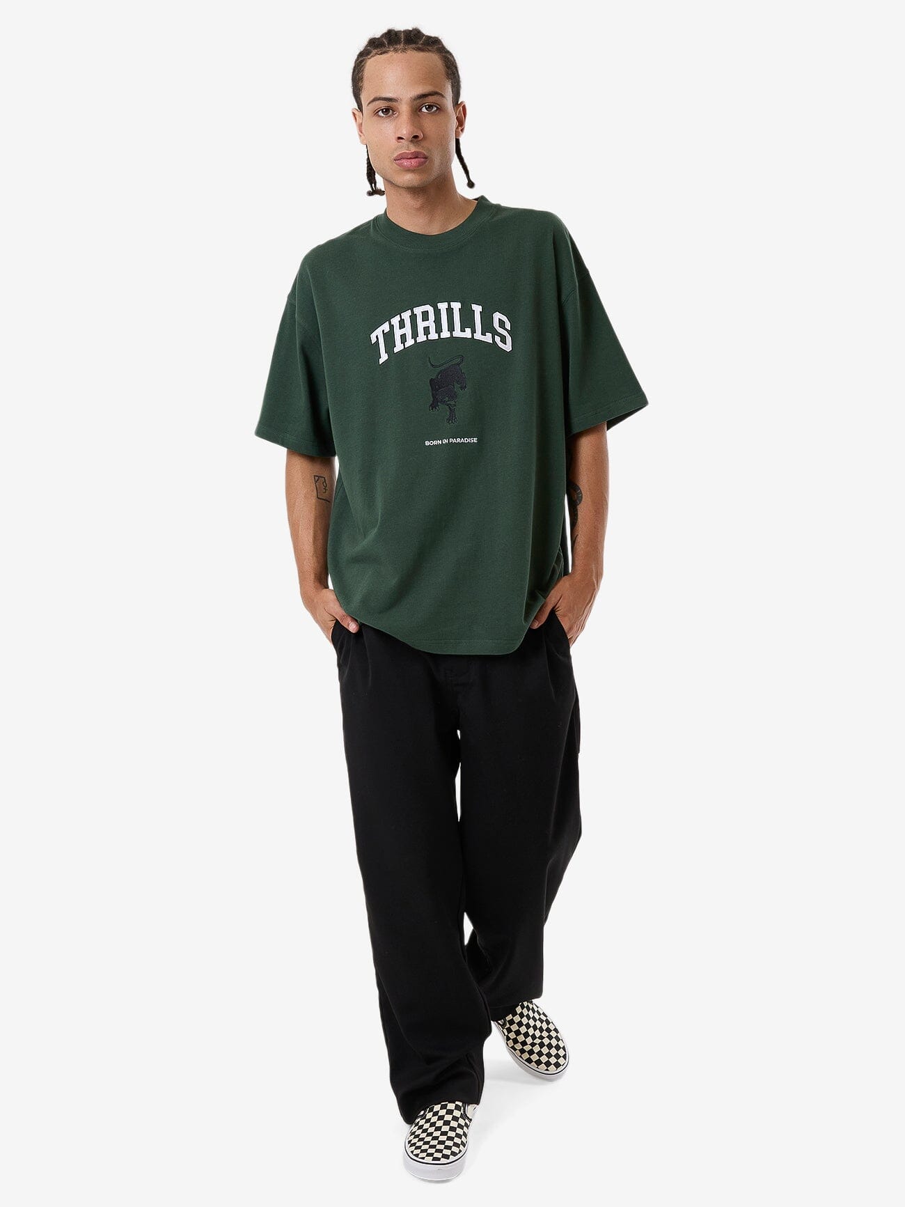 Hard Knocks Box Fit Oversize Tee - Sycamore XS