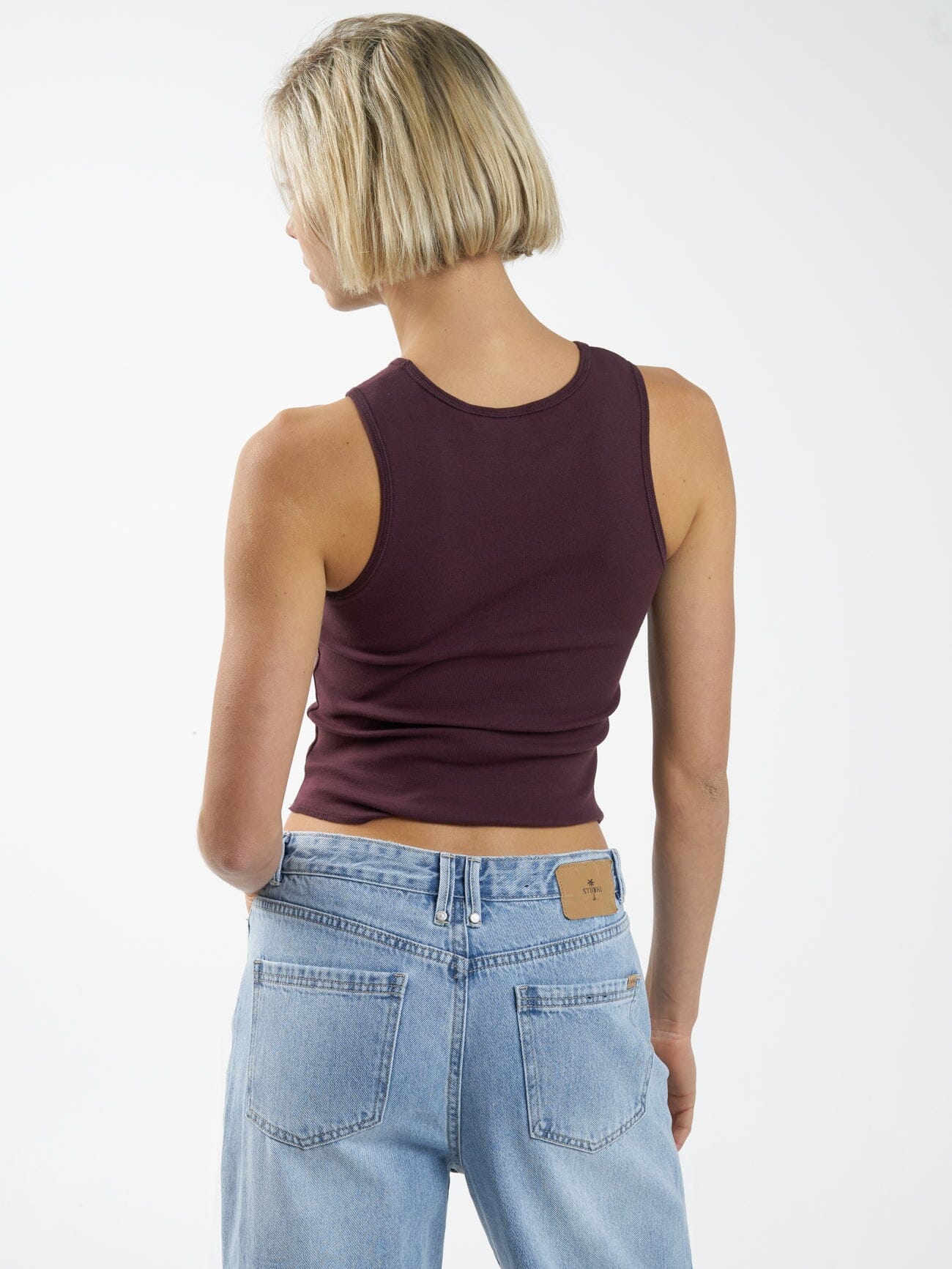 Easy Going Curve Tank - Wine