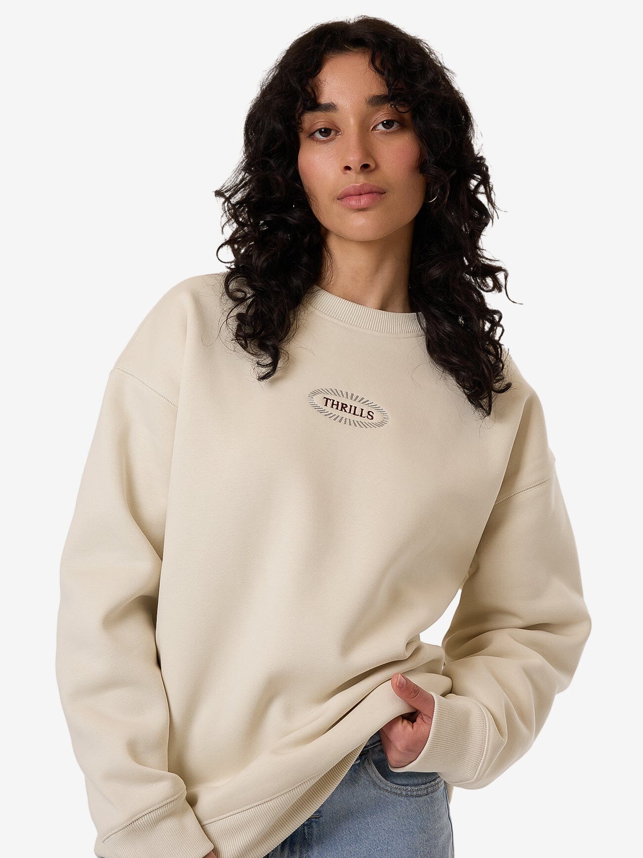 Vanished Slouch Crew - Heritage White 4