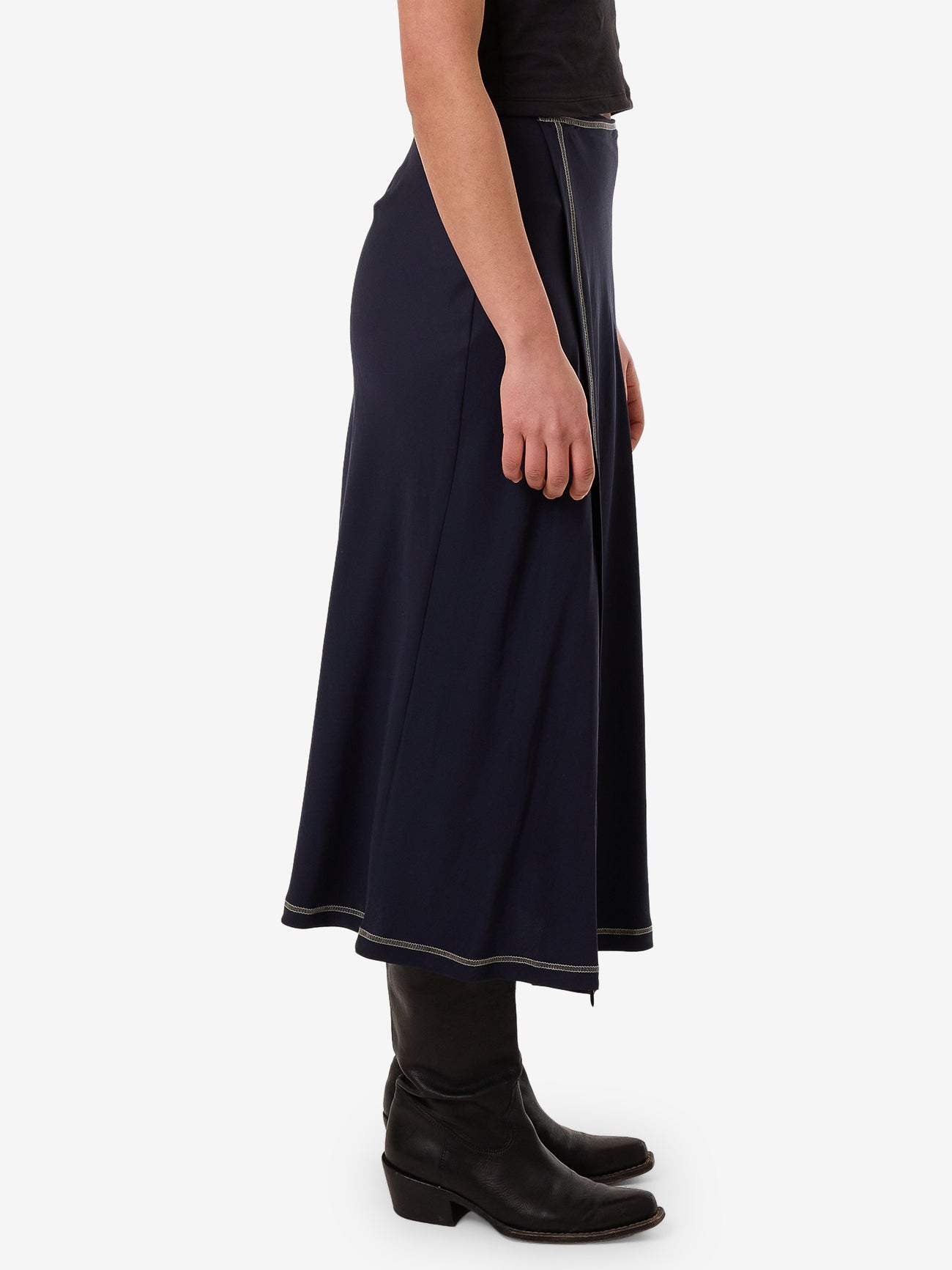 Contour Midi Skirt - Peacoat 4