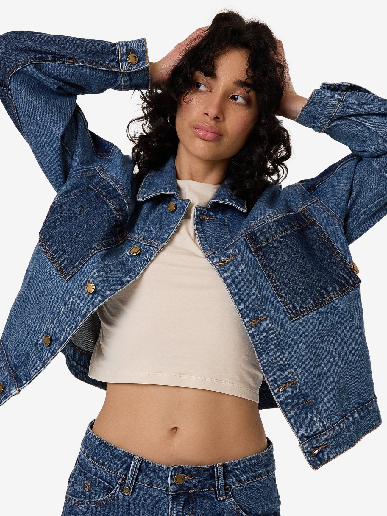 Bailey Jacket - Two Tone Blue 4