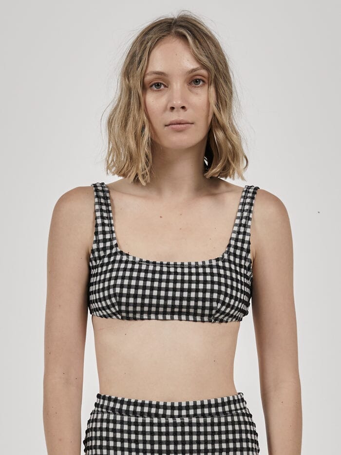 Gigi Square Bikini Top - Black