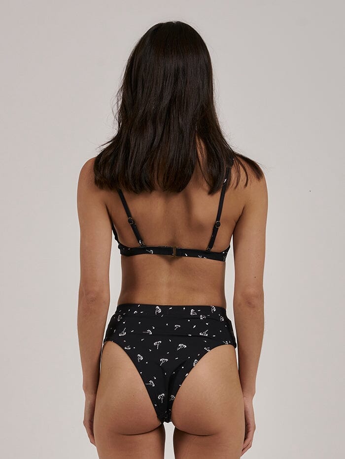Nightshade 90's High Cut Bikini Bottom - Black