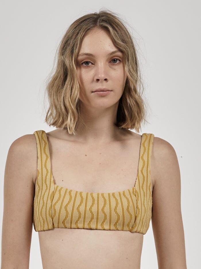 Gravitation Parallel Bikini Top - Mineral Yellow
