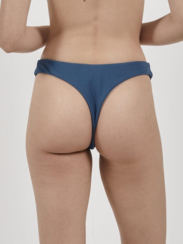 Adira Thong Bikini Bottom  - Botanical Blue