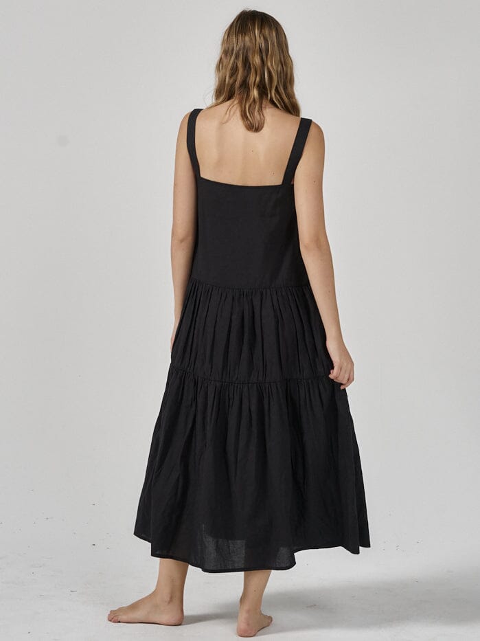 Division Mid Length Dress - Black