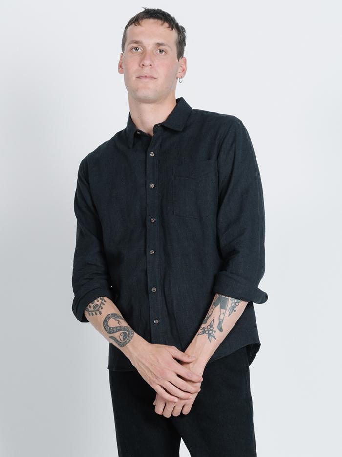 Thrills Classic Long Sleeve Shirt - Black