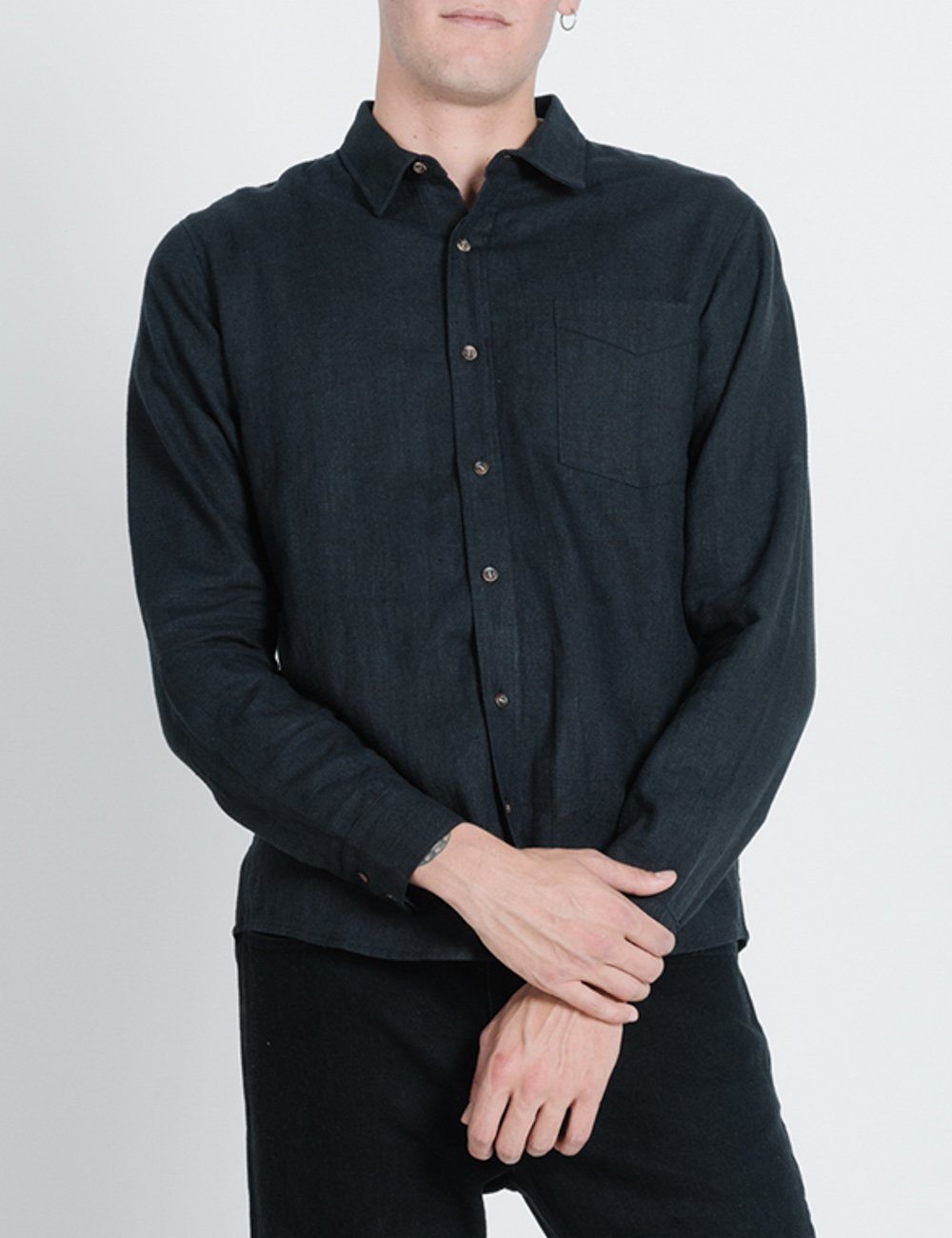 Thrills Classic Long Sleeve Shirt - Black