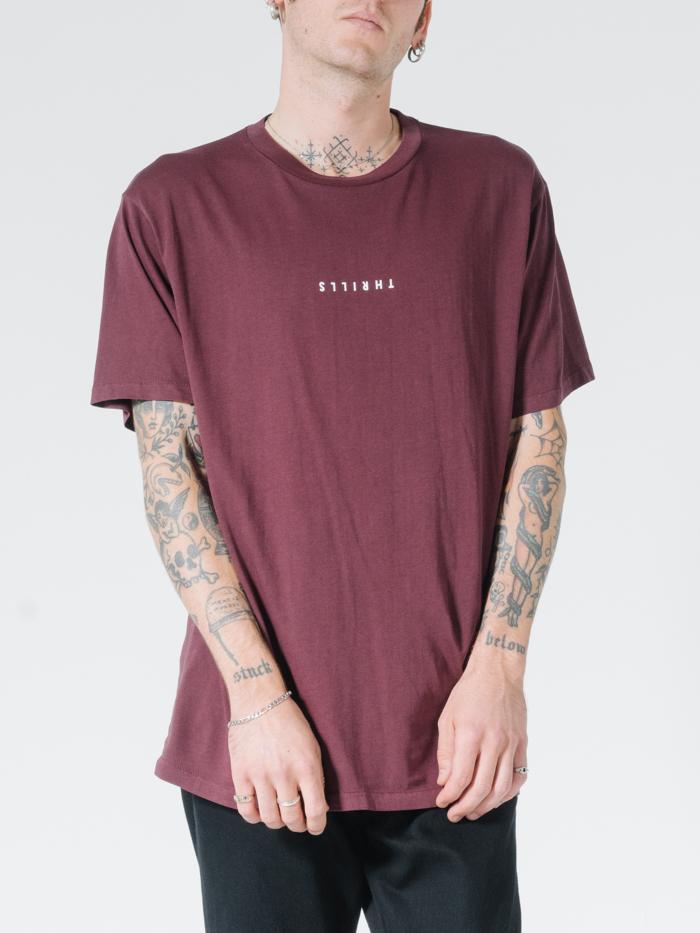 Minimal Thrills Merch Fit Tee - Blood Red