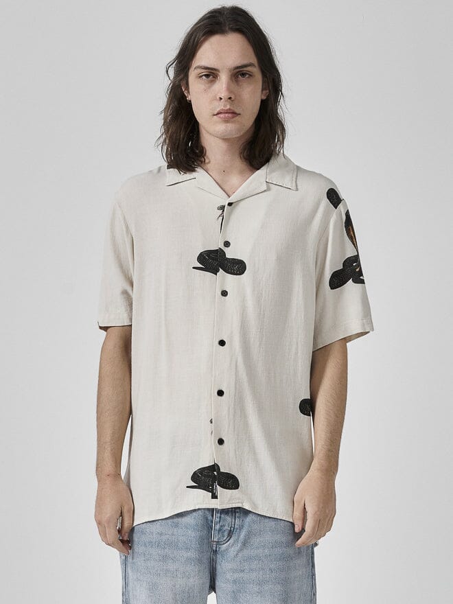 Never The Same Bowling Shirt - Dirty White