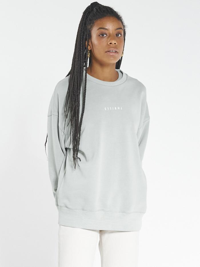 Minimal Thrills Slouch Crew - Eucalyptus