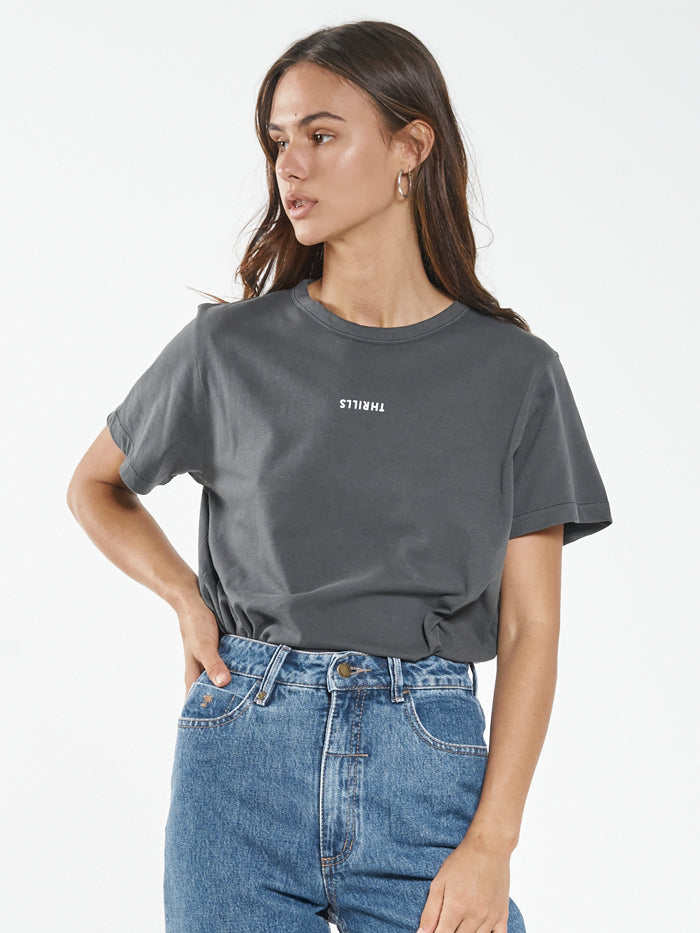 Minimal Thrills Relaxed Tee - Merch Black