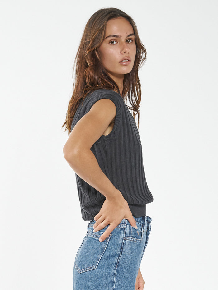 Maria Knit Vest - Black